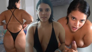 Fodeu uma estranha curvilínea nas férias e acabou nas suas mamas naturais